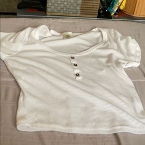 🎀🎀White Bozzolo crop top🎀🎀